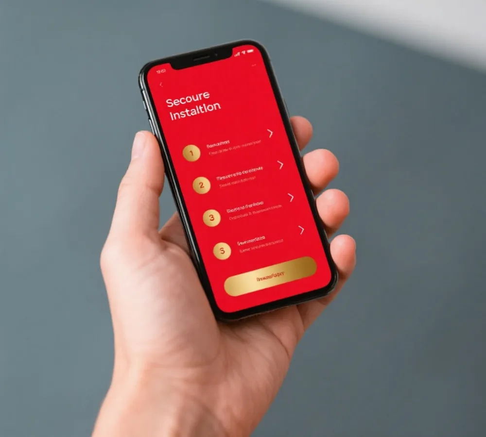 移动端安装引导示意